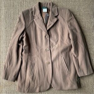 Vintage 80s/90s Harve Benard Wool Blend Camel Blazer - NWT! Size 8